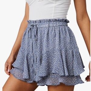 Skort floral flowy